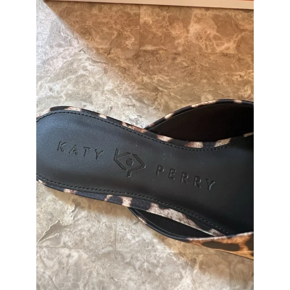 NIB Katy Perry Collections Evie Mule Leopard Print Size 8.5 NEW Slide Shoe Women